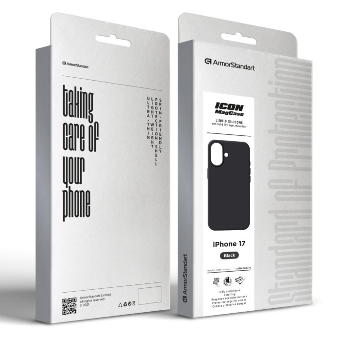 Чохол до мобільного телефона Armorstandart ICON2 MagCase Apple iPhone 17 Black (ARM86247)
