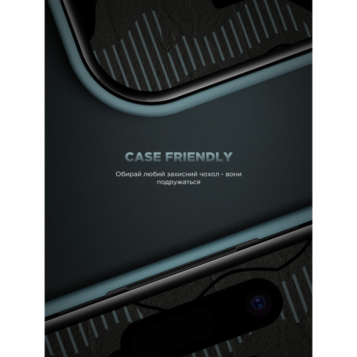 Скло захисне Armorstandart Infinity Black Icon 2.75D Apple iPhone 17 Pro Max (ARM86415)