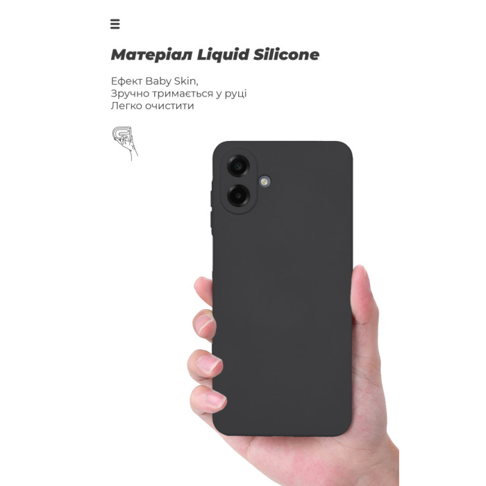 Чохол до мобільного телефона Armorstandart ICON Samsung A07 4G Black (ARM86539)