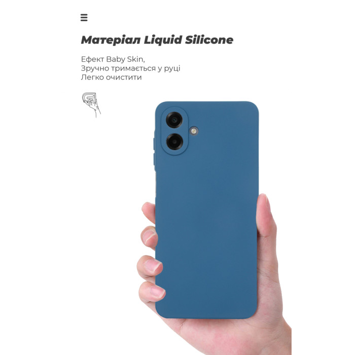 Чохол до мобільного телефона Armorstandart ICON Samsung A07 4G Dark Blue (ARM86778)