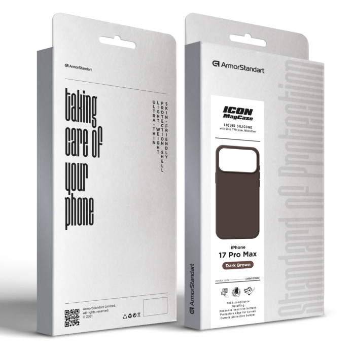 Чохол до мобільного телефона Armorstandart ICON2 MagCase Apple iPhone 17 Pro Max Dark Brown (ARM87084)