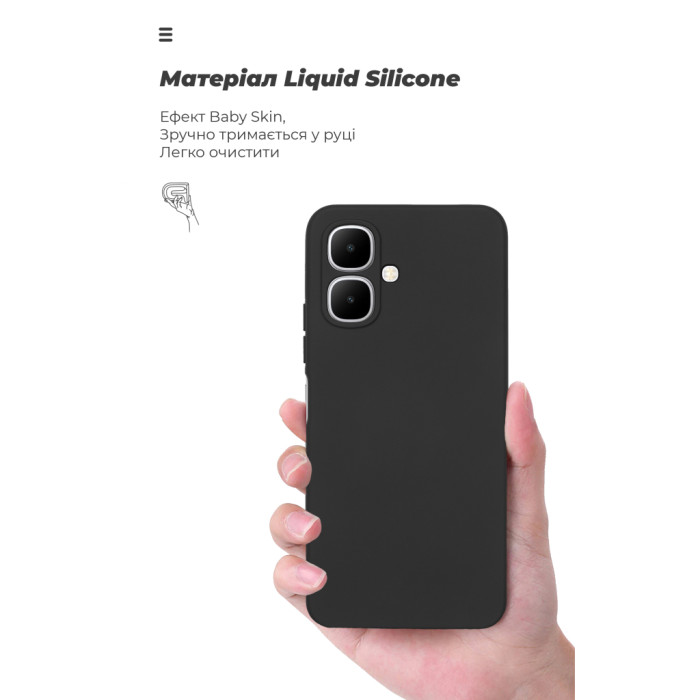 Чохол до мобільного телефона Armorstandart ICON Infinix Smart 10 4G Black (ARM87152)