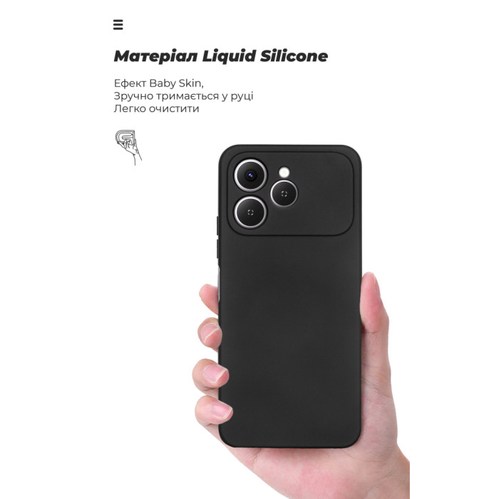 Чохол до мобільного телефона Armorstandart ICON Tecno Spark 40 4G Camera cover Black (ARM87249)