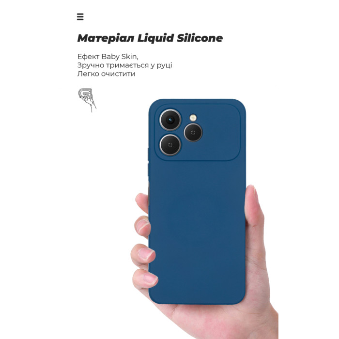 Чохол до мобільного телефона Armorstandart ICON Tecno Spark 40 4G Camera cover Dark Blue (ARM87935)