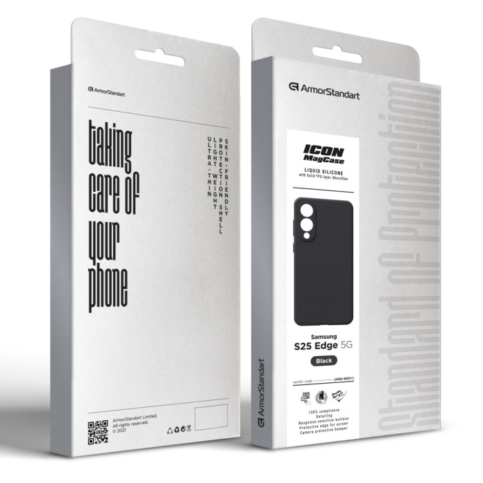 Чохол до мобільного телефона Armorstandart ICON2 MagCase Samsung S25 Edge 5G Black (ARM88091)