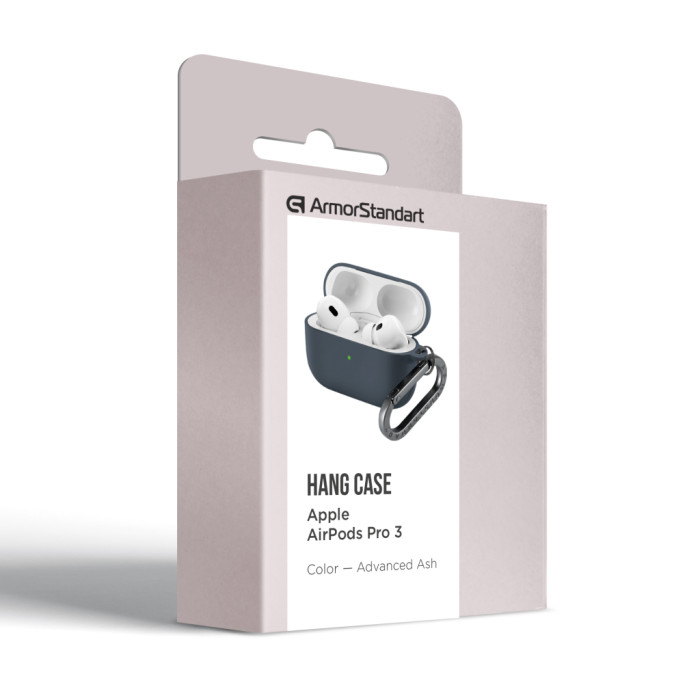 Чохол для навушників Armorstandart Hang Case For Apple AirPods Pro 3 Grey (ARM88270)