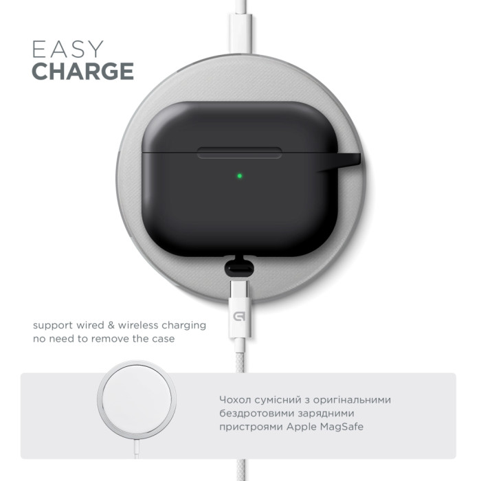 Чохол для навушників Armorstandart Hang Case For Apple AirPods Pro 3 Black (ARM88271)