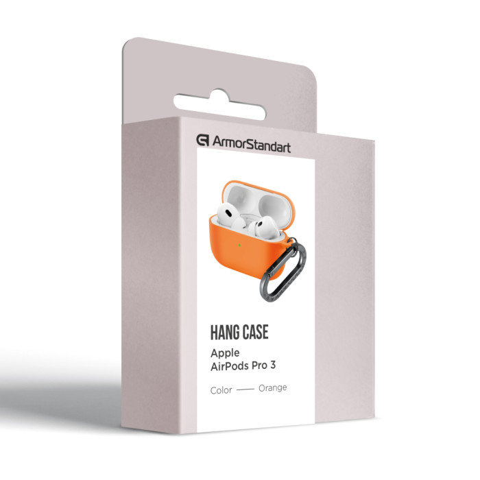 Чохол для навушників Armorstandart Hang Case For Apple AirPods Pro 3 Orange (ARM88278)