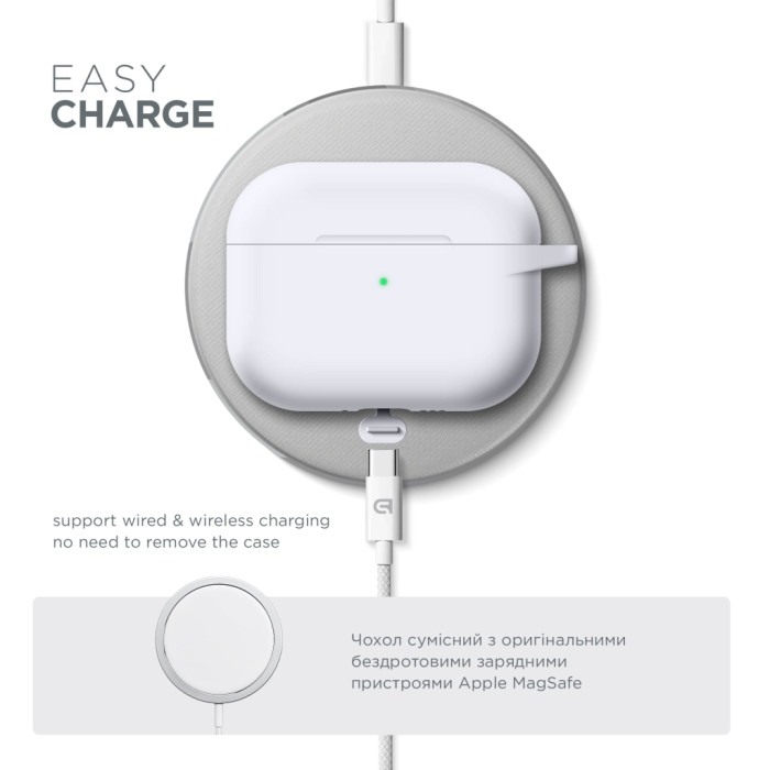 Чохол для навушників Armorstandart Hang Case For Apple AirPods Pro 3 White (ARM88284)