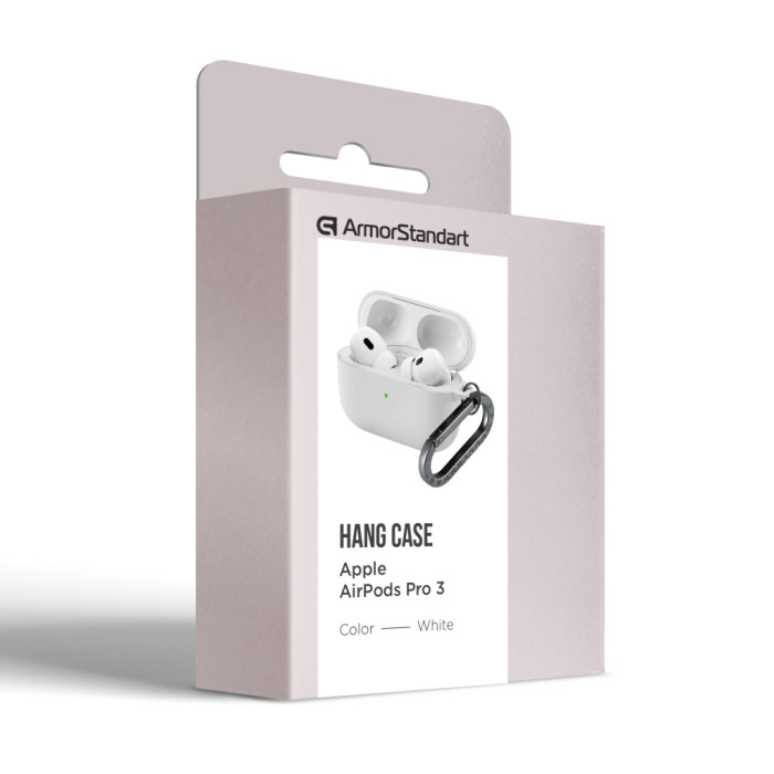 Чохол для навушників Armorstandart Hang Case For Apple AirPods Pro 3 White (ARM88284)