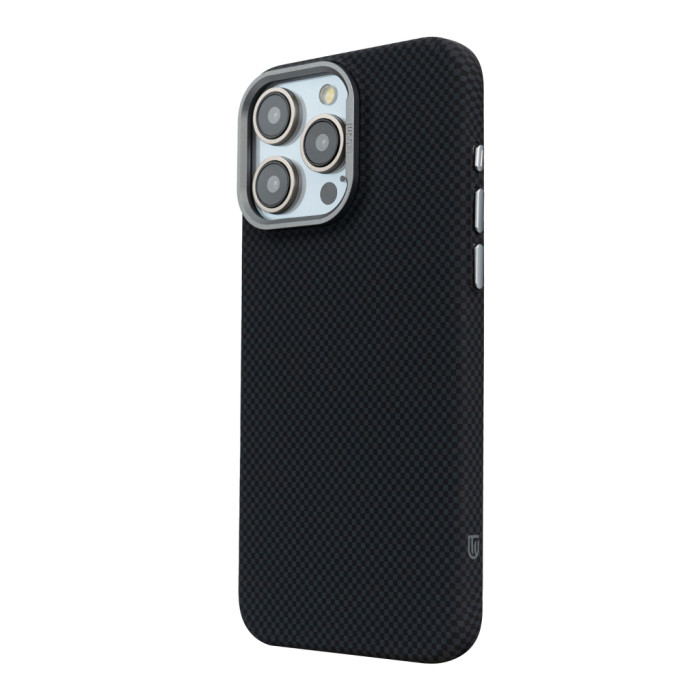 Чохол до мобільного телефона Armorstandart LikeCarbon2 MagCase Apple iPhone 16 Pro Kevlar Black (ARM88381)