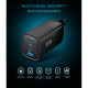 Зарядний пристрій Armorstandart 2xUSB-C + 1xUSB 67W GaN black (ARM88384)