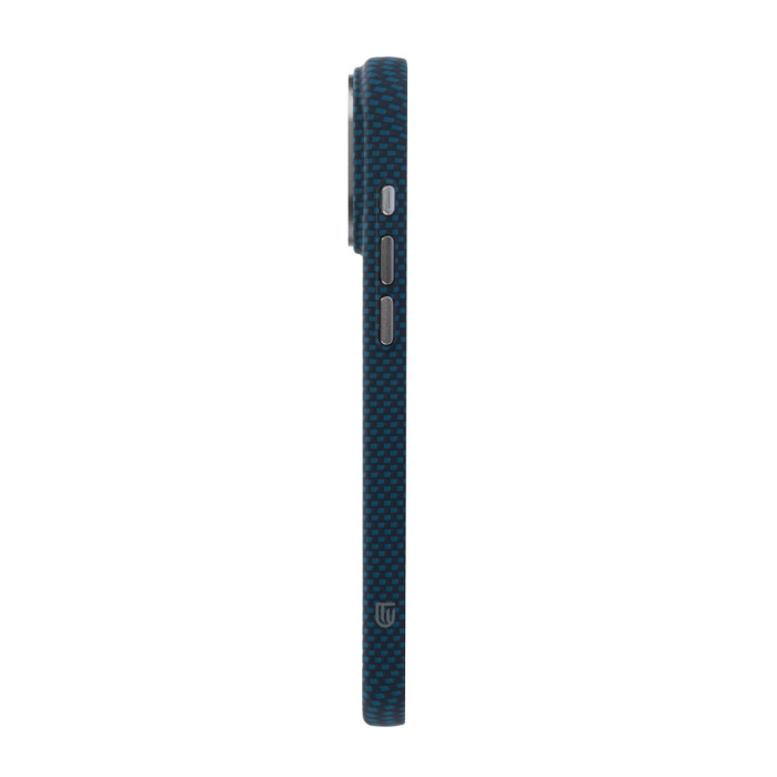 Чохол до мобільного телефона Armorstandart LikeCarbon2 MagCase Apple iPhone 17 Pro Kevlar Dark Blue (ARM88554)