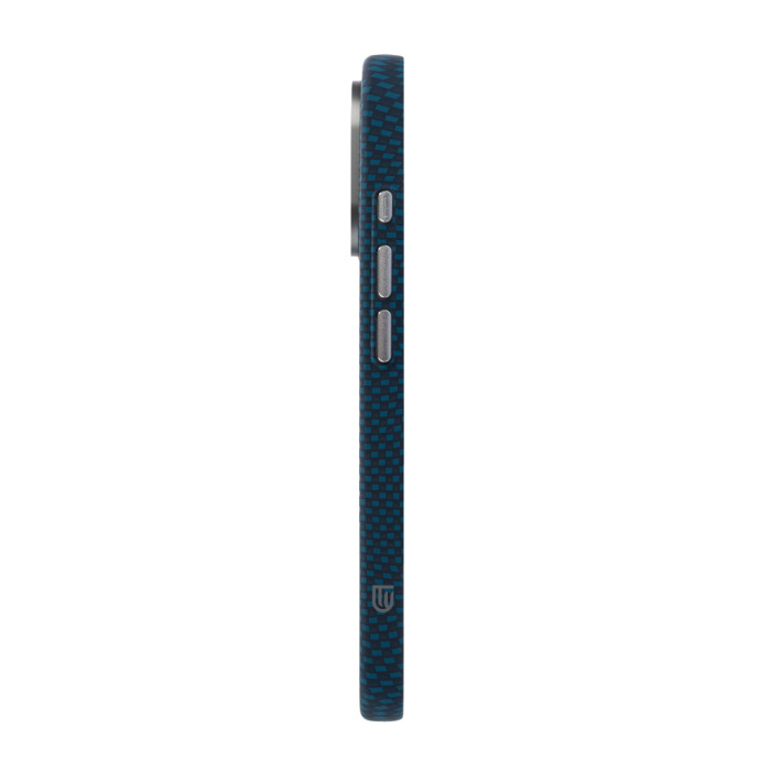 Чохол до мобільного телефона Armorstandart LikeCarbon2 MagCase Apple iPhone 16 Pro Kevlar Dark Blue (ARM88594)