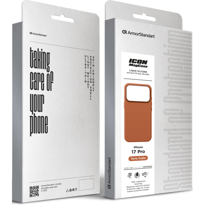 Чохол до мобільного телефона Armorstandart ICON2 MagCase Apple iPhone 17 Pro Terra Cotta (ARM89023)