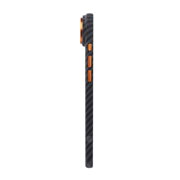 Чохол до мобільного телефона Armorstandart LikeCarbon2 SE MagCase Apple iPhone 17 Air Black Orange (ARM89155)