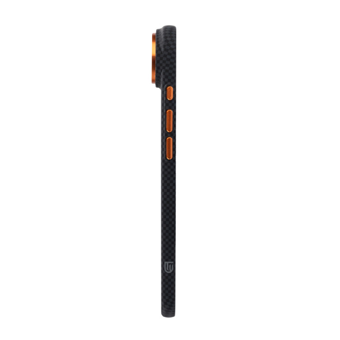 Чохол до мобільного телефона Armorstandart LikeCarbon2 SE MagCase Apple iPhone 17 Air Kevlar Black Orange (ARM89166)