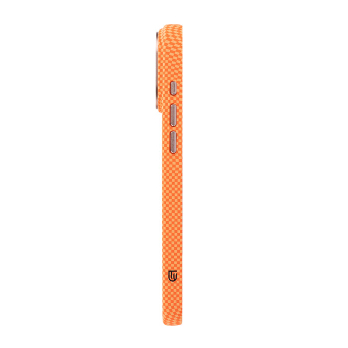 Чохол до мобільного телефона Armorstandart LikeCarbon2 SE MagCase Apple iPhone 17 Pro Kevlar Orange Rose Gold (ARM89168)