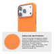 Чохол до мобільного телефона Armorstandart LikeCarbon2 SE MagCase Apple iPhone 17 Pro Kevlar Orange Rose Gold (ARM89168)