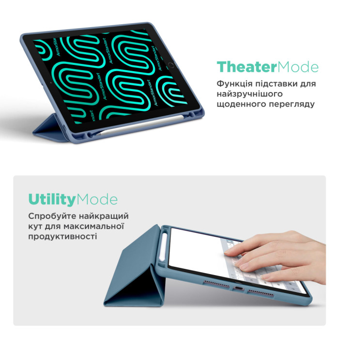 Чохол до планшета Armorstandart Smart Fold Pen Samsung Galaxy Tab A11 Lavender Grey (ARM89303)
