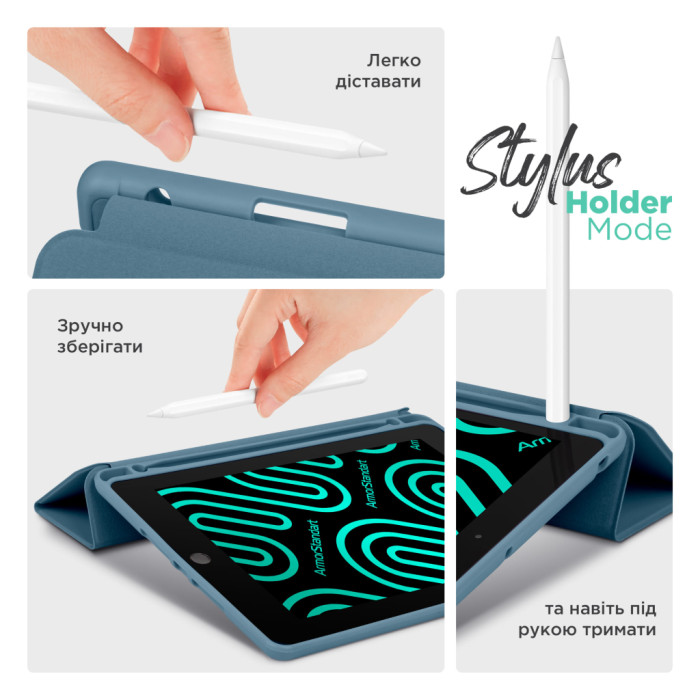 Чохол до планшета Armorstandart Smart Fold Pen Samsung Galaxy Tab A11+ Lavender Grey (ARM89309)