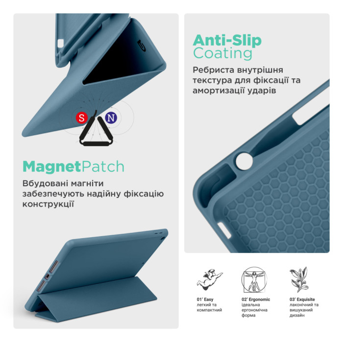 Чохол до планшета Armorstandart Smart Fold Pen Samsung Galaxy Tab A11+ Lavender Grey (ARM89309)