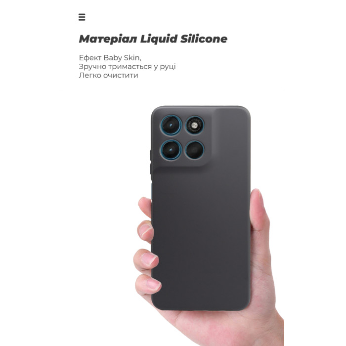 Чохол до мобільного телефона Armorstandart ICON Motorola G57 Power 5G Black (ARM89609)