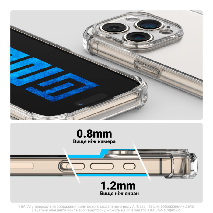 Чохол до мобільного телефона Armorstandart Air Force Samsung A57 5G Camera cover Clear (ARM89672)