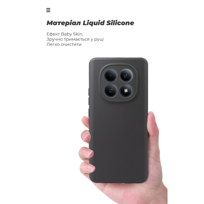 Чохол до мобільного телефона Armorstandart Icon Xiaomi Redmi Note 15 4G / Note 15 5G / Poco M8 5G Black (ARM89705)