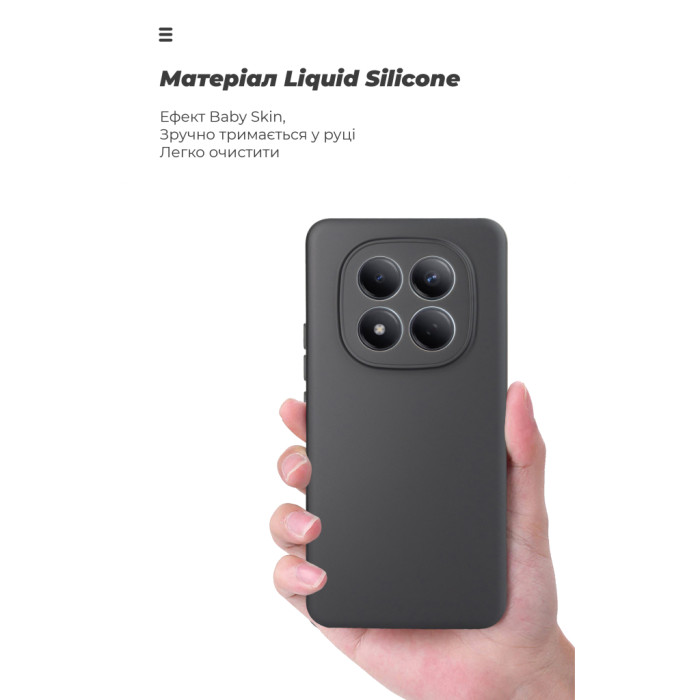Чохол до мобільного телефона Armorstandart Icon Xiaomi Redmi Note 15 Pro 4G Black (ARM89706)
