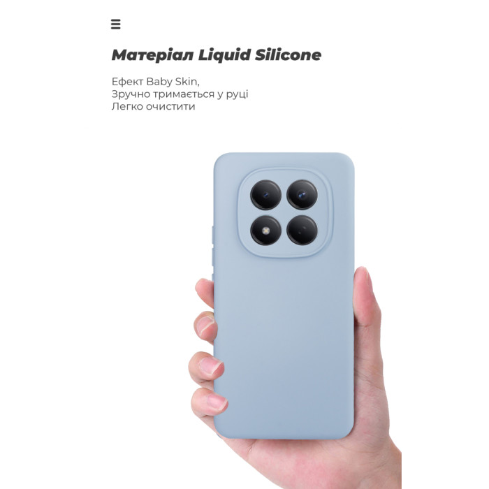 Чохол до мобільного телефона Armorstandart Icon Xiaomi Redmi Note 15 Pro 4G Winter Blue (ARM89820)