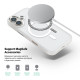 Чохол до мобільного телефона Armorstandart Unit MagCase Apple iPhone 17 Clear Silver + Orange Button Set (ARM90581)