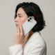 Чохол до мобільного телефона Armorstandart Unit MagCase Apple iPhone 17 Clear Silver + Orange Button Set (ARM90581)