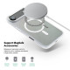Чохол до мобільного телефона Armorstandart Unit MagCase Apple iPhone 17 Air Clear Silver + Orange Button Set (ARM90583)