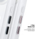 Чохол до мобільного телефона Armorstandart Unit MagCase Apple iPhone 17 Air Clear Silver + Pink Button Set (ARM90584)