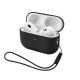 Чохол для навушників Armorstandart Silicone Case with straps For Apple AirPods Pro 3 Black (ARM91276)