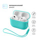 Чохол для навушників Armorstandart Silicone Case with straps For Apple AirPods Pro 3 Mint (ARM91282)