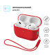 Чохол для навушників Armorstandart Silicone Case with straps For Apple AirPods Pro 3 Red (ARM91285)