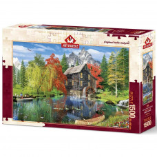 Пазл ART PUZZLE Риболовля біля млина, 1500 елементів (4550)