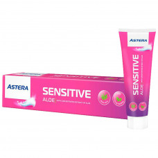 Зубна паста Astera Sensitive Aloe для чутливих зубів з екстрактом алое 110 г (3800013515013)