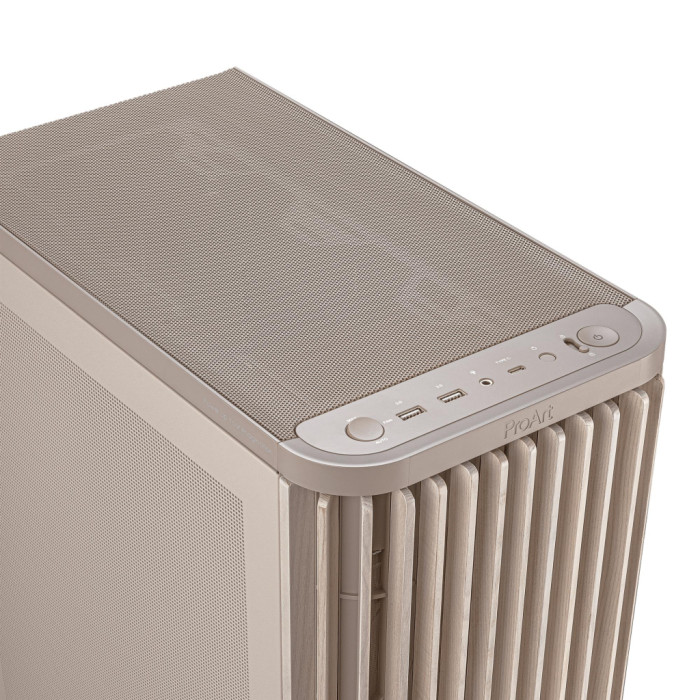 Корпус для ПК ASUS ProArt PA401 Wood Edition Mesh Beige (90DC00M7-B39000)