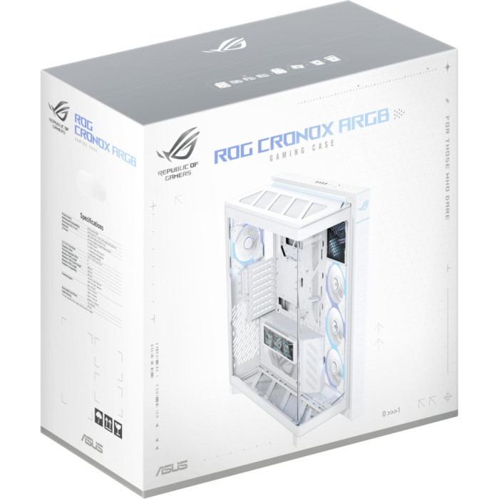 Корпус для ПК ASUS GR801/BTF/WT//CRVTG/4ARGB (90DC00T3-B09030)