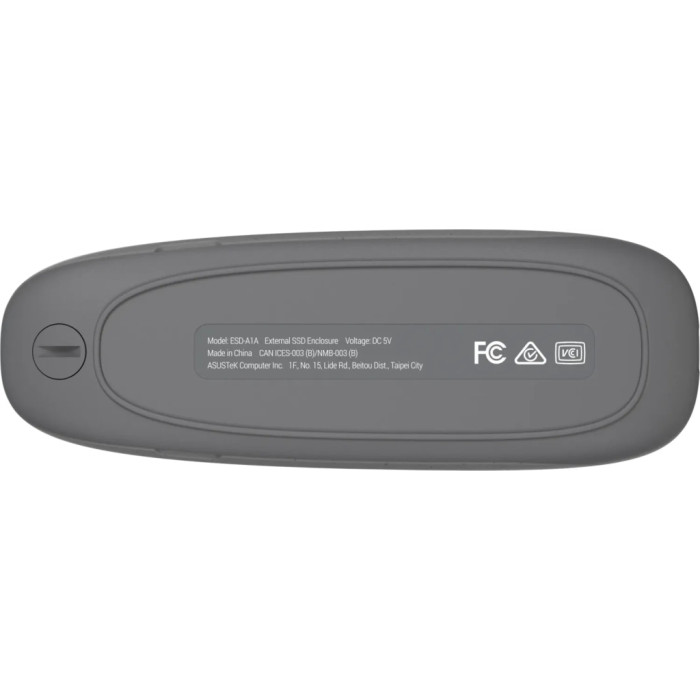 Кишеня зовнішня ASUS SSD PCIe NVMe M.2 2230/2242/2260/2280 USB Type-C 3.2 Gen 2x1 grey (90DD02R6-M09000)