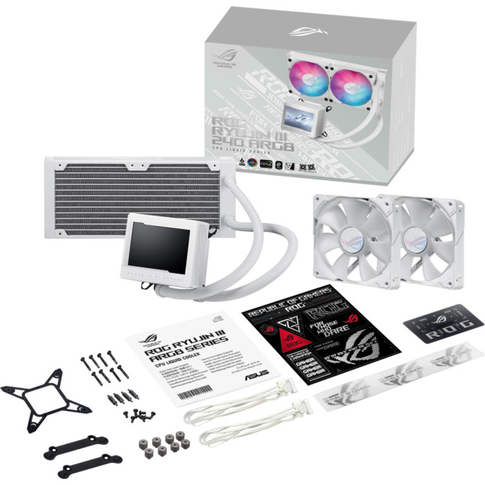 Система рідинного охолодження ASUS ROG Ryujin III 240 ARGB White Edition (90RC00K2-M0UAY0)