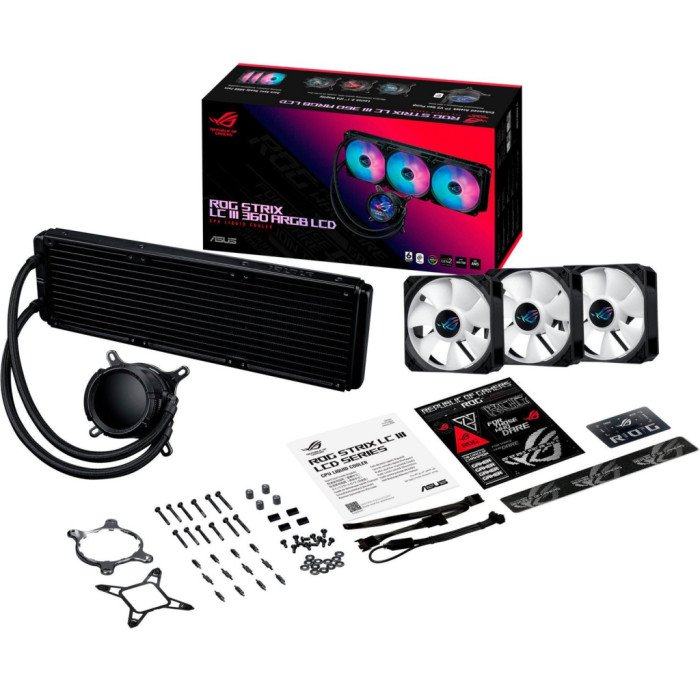 Система рідинного охолодження ASUS ROG Strix LC III 360 ARGB LCD (90RC00W1-M0UAY0)