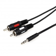 Кабель мультимедійний mini-jack(M) - > 2 RCA (M) 0.8m Atcom (10810)