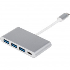 Перехідник Type-C 3.1 to 3xUSB 3.0 + Type-C 10 cm Atcom (12808)