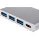 Перехідник Type-C 3.1 to 3xUSB 3.0 + Type-C 10 cm Atcom (12808)