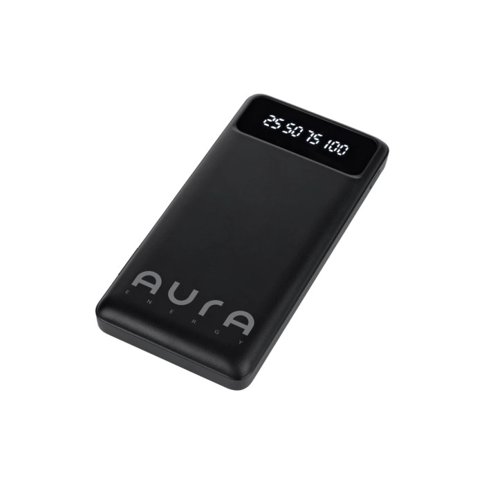 Батарея універсальна AURA NRG10 10000 mAh Black (PBANRG10B)