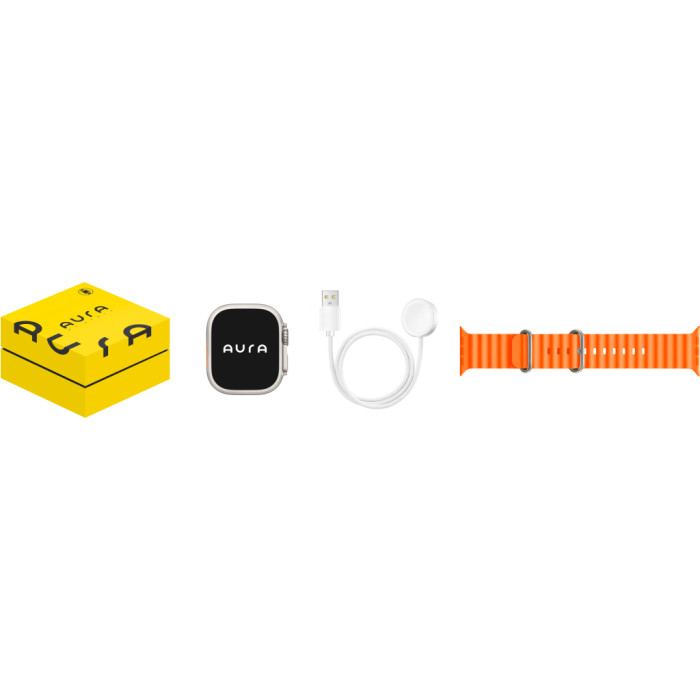 Смарт-годинник AURA X4 ProMax 53mm Orange (SWAX453O)